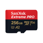 SanDisk Extreme Pro 256GB 4K Video Microsdxc Card With Adapter