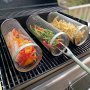 1PC Stainless Steel Round Barbecue Grill Outdoor Bbq Cage Portable Barbecue Grill For Outdoor Camping Cooking