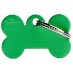 Myfamily Small Bone Pet Id Tag - Aluminium Green Waggs Online Pet Shop