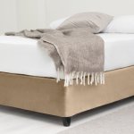 Velvet BED BASE WRAP - Taupe - 3 4