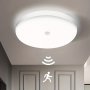 1PC Flush Mount Ceiling Light Motion Sensor 6000K Motion Sensor LED Ceiling Light Fixture Ceiling Light Low Profile Sensor Light For Indoor/outdoor Stairs Closet