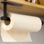 1PC Durable Self-adhesive Tissue Holder For Under Cabinet Bathroom And Kitchen - Easy Installation No Drilling Required - Keep Your Bathroom And Kitchen Organized