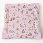 Winnie The Pooh And Friends Print Pink Themed Nursery Floor Playmat