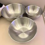 3PCS Durable Stainless Steel Mixing Bowls For Effortless Kitchen Preparation And Storage