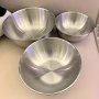 3pcs Durable Stainless Steel Mixing Bowls For Effortless Kitchen Preparation And Storage