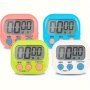 1PC Digital Kitchen Timer Big Digits Loud Alarm Magnetic Backing Stand For Cooking Baking Sports Games Office Comes Without 1 Aaa Battery For Restaurants