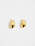 Dominique Small Dome Earrings - 0 Gold Plated