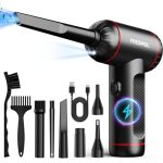 Compressed Air Duster 3 Gear Adjustable 100000RPM Electric Air Duster Rechargeable Cordless Air Blower With LED Light For Comput
