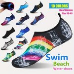 Plus Size Men's Trendy Abstract Pattern Water Socks Comfy Non Slip Casual Breathable Quick Dry Water Shoes For Men's Outdoor Act