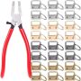 Craft Tool Keychain Hardware Set Includes 40 Pieces Key Fob