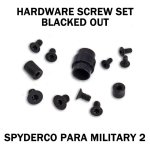 Black Stainless Replacement Hardware Screw Kit For Spyderco Para Military 2