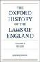 The Oxford History Of The Laws Of England Volume II - 871-1216   Hardcover New