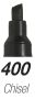 SCA-400 Chisel Permanent Marker - Box Of 12 - Blue