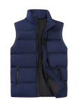 Men's Lightweight Padded Vest - Waterproof Windproof Sleeveless Jacket With Zipper Front And Pockets - Ideal For Spring And Autu