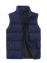 Men's Lightweight Padded Vest - Waterproof Windproof Sleeveless Jacket With Zipper Front And Pockets - Ideal For Spring And Autumn Seasons