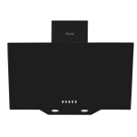 Ferre 60cm Glass Cooker Hood in Black