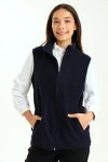 Branded Unisex Zipped Fleece Gilet Sleeveless Body Warmer With Pockets Navy