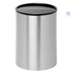 Complete Steel Litter Bin – Wide – Full Swivel Lid And Bin Liner – Solid – 763SS