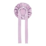Silk Satin Adjustable Bonnet For Sleeping - Purple