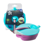 Tommee Tippee Easy Scoop Feeding Bowls With Travel Lid And Spoon