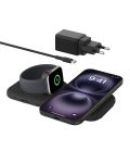 Belkin Boostcharge Pro Magsafe Charger Magnetic 2-IN-1 Travel Charging Station 15W - Foldable QI2 Certified Wireless Charger Mag