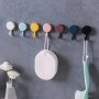 10pcs Adhesive Wall Hooks Key Hooks Coat Hangers Waterproof Utility Hook Self Adhesive Towel Hook For Kitchen Bathroom Bedroom Entrance Door Wall Decor