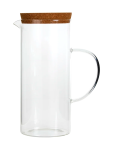 Glass Jug With Cork Lid 1300ML - None Assorted
