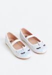 Ballet Pumps - White Glitter
