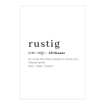 Rustig Art Print - A2
