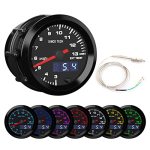Sinco Tech 52MM Gauge Car Meter Digital Display Pointer 7 Colors Backlight 12V Universal Gauge Kit Exhaust Temperature Gauge