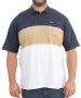 Mens Stripe Golfer - 10XL / Nvy/kaki