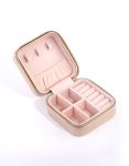 Goldair Gold Smooth Pu Leather Square Jewellery Box