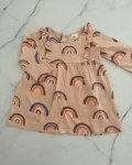 H&m Peach Rainbow Dress 4 6M