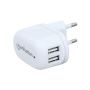 Manhattan Popcharge Home - Europlug C5 USB Wall Charger With Two Ports Retail Box Limited Lifetime Warranty