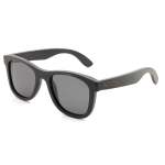 Gray Lens Polarized Black Bamboo Sunglasses 3140-9