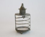 Small Metal Glass Candle Holder 27X13CM