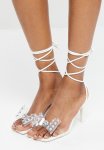 Aurora Barely There Stiletto - White