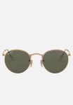 Round Metal Sunglasses - Gold & Green