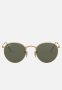 Round Metal Sunglasses - Gold & Green