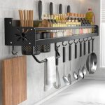 Wall-mounted Kitchen Organiser Rack Iron Organizer Kitchen Rack