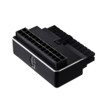 Cooler Master Atx 24PIN 90 Power Adapter Wit Capacitor Plug And Play Installation And Universal Compatibility - Black Colour