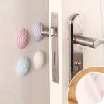 4PCS Silent Door Stopper Pads - Rubber Wall Protectors For Kitchen & Home Decor Scratch-free Design