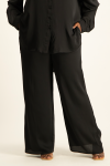 Carey Satin Pant - Black - XL