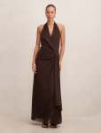 Cartia Wrap Maxi Dress - 16 Freckle