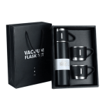 500ML Stainless Steel Vacuum Flask Gift Set With 3 Mugs