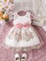 Baby Girls Fashion Casual Dress Cute Bow Baby Girl Dress