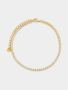 Goldair Gold Plated Sterling Silver Cubic Zirconia Fine Tennis Bracelet