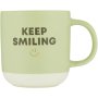 Clicks Newhone Chine Two Toned Colour Solgan Mug Olive
