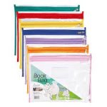 Book Bag Clear Vinyl Trim Zipper