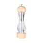 Small Wooden Spice Grinder With Acrylic Mill - Transparent